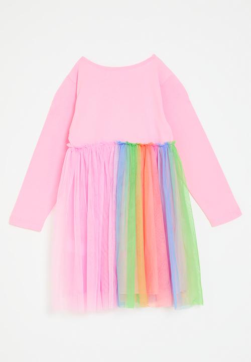 Pop Candy - Unicorn print dress-pink