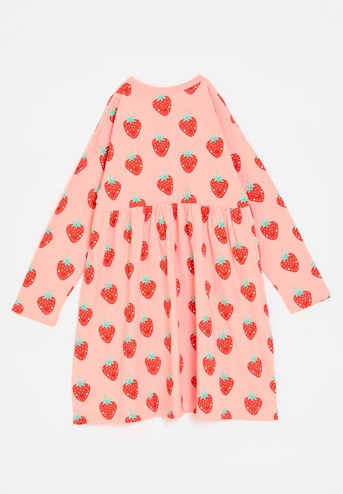 Pop Candy - Strawberry print dress-pink