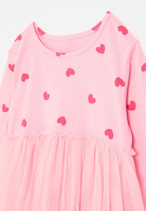 Pop Candy - Printed sweat dress-pink