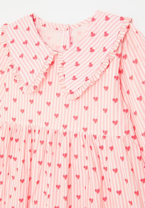 Pop Candy - Peter pan collar dress - pink