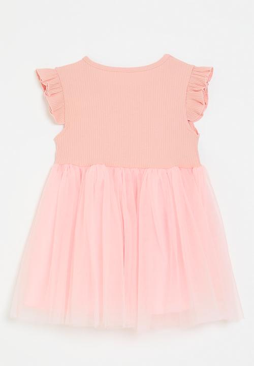 Pop Candy - Floral décor combo dress - pink 