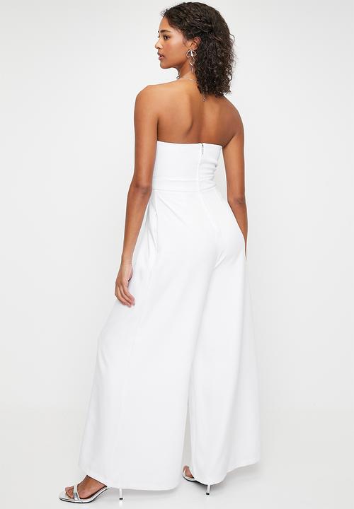 MILLA - Sweetheart Bow Detail jumpsuit - White