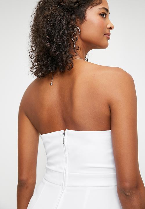MILLA - Sweetheart Bow Detail jumpsuit - White