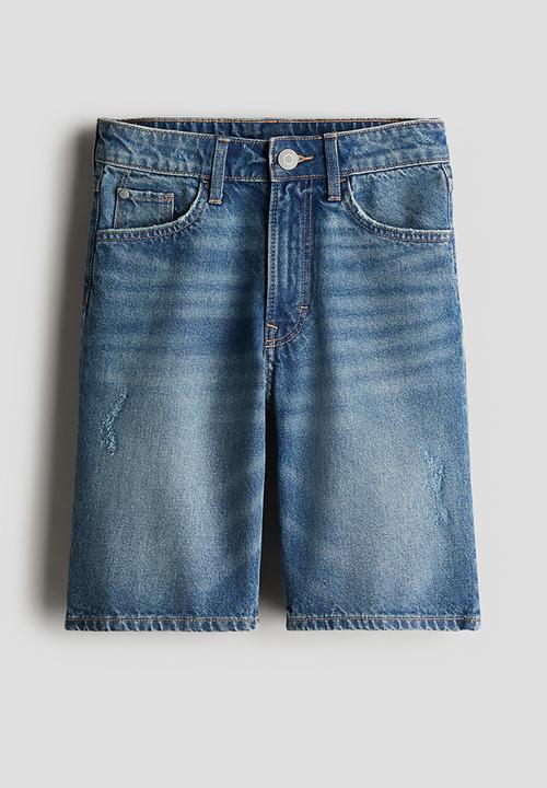 H&M - Loose fit denim shorts - denim blue