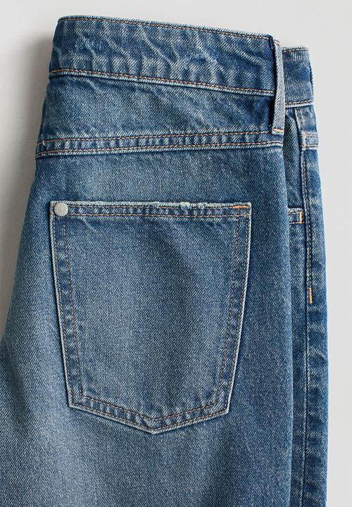 H&M - Loose fit denim shorts - denim blue