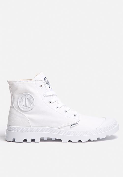 Blanc hi-white Palladium Boots 