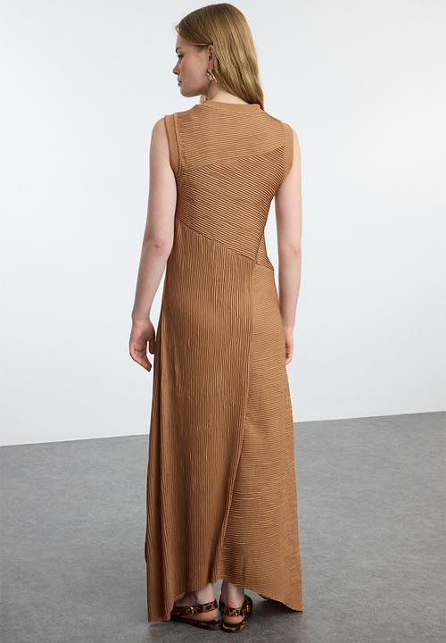 Trendyol - Knitted Undershirt  Dress - Camel