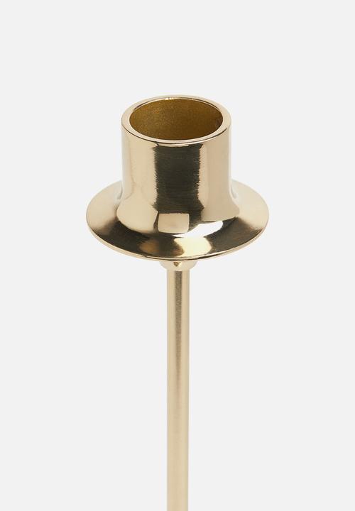 H&M - Tall metal candlestick - gold