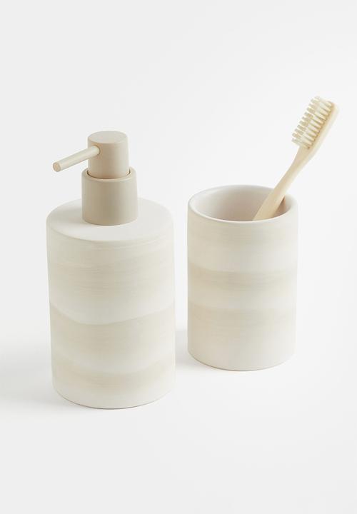 H&M - Stoneware soap dispenser - white