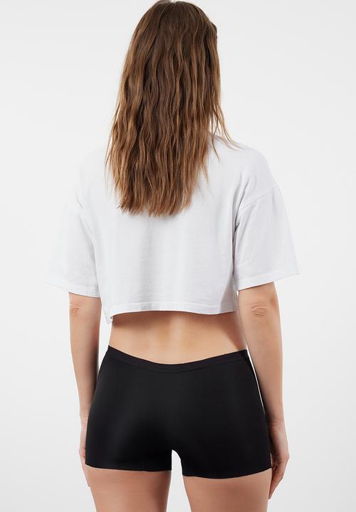 Trendyol - 2-Pack Boxer Panties - Black & Neutral