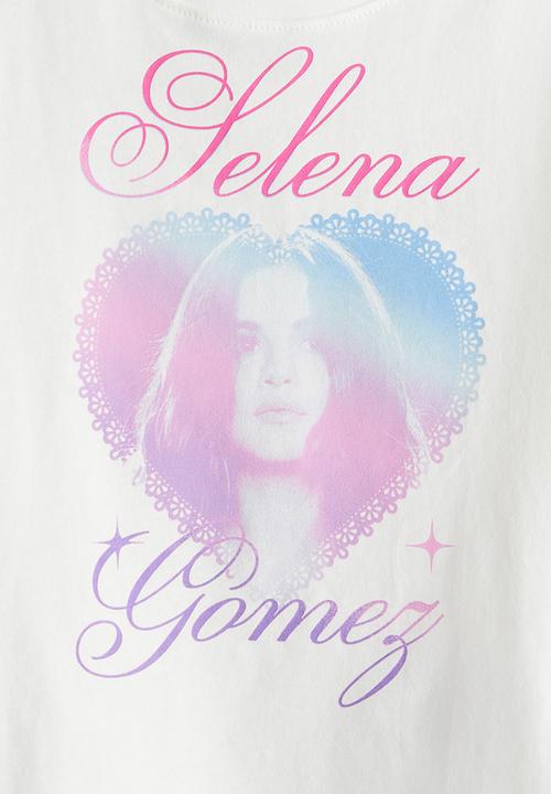 H&M - Printed T-shirt - white/selena gomez