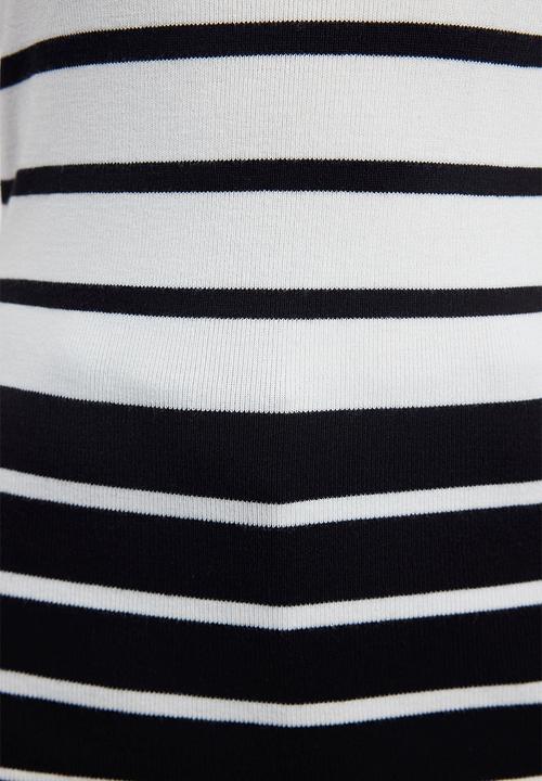 Trendyol - Sleeveless striped knit top - ecru