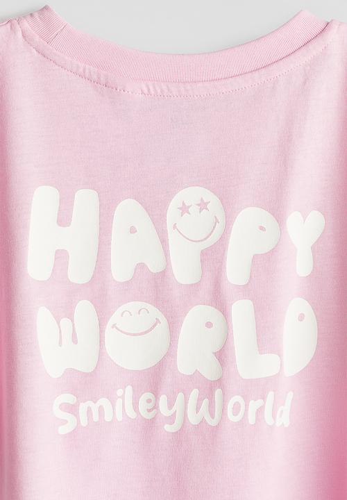 H&M - Printed T-shirt - Pink/SmileyWorld®