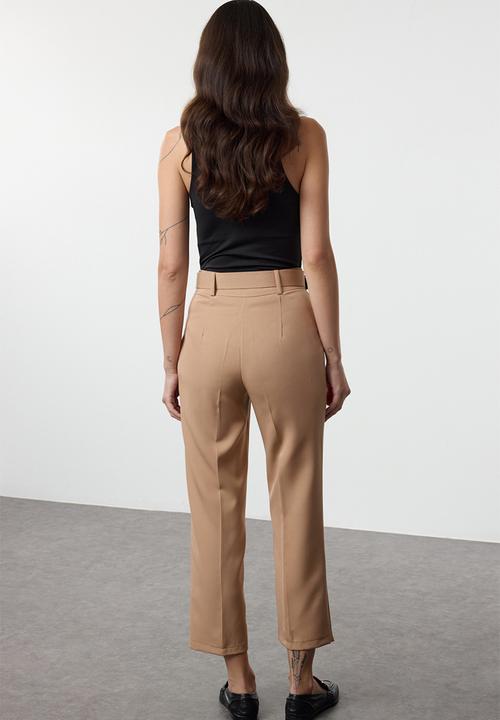 Trendyol - Belted ankle trousers - beige