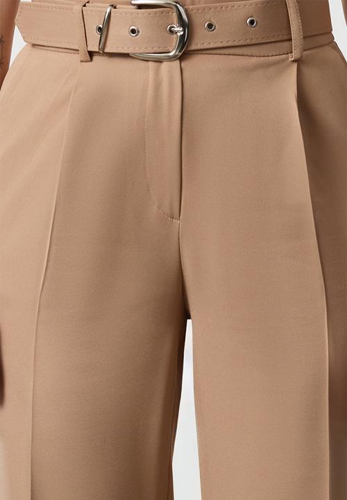 Trendyol - Belted ankle trousers - beige