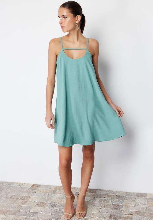 Trendyol - Strappy mini dress - green