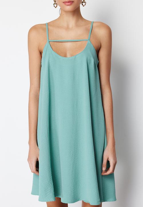 Trendyol - Strappy mini dress - green