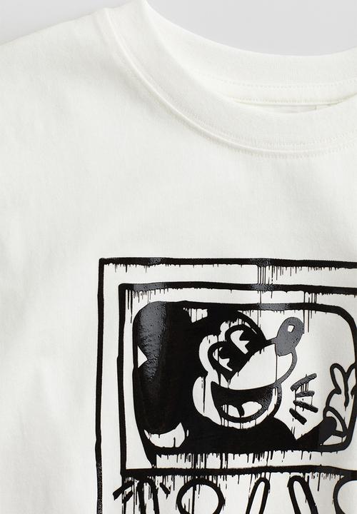 H&M - Keith Haring X H&M:  Printed t-shirt - white,multi