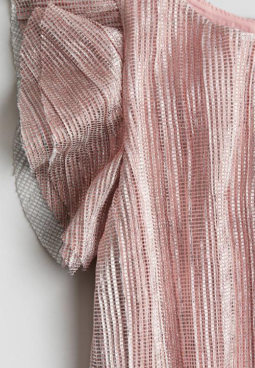 H&M - Pleated a-line dress - light pink