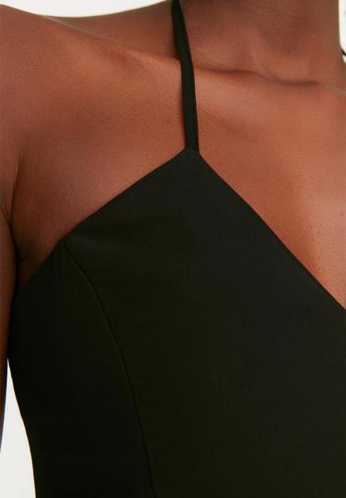 Trendyol - A-Line Chiffon Evening Dress - Black