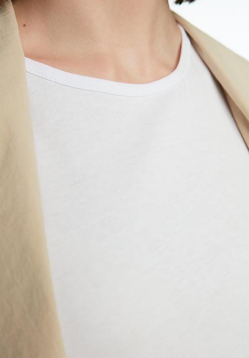 Trendyol - Sleeveless Undershirt Dress - White