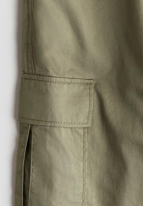 H&M - Cargo joggers - khaki green