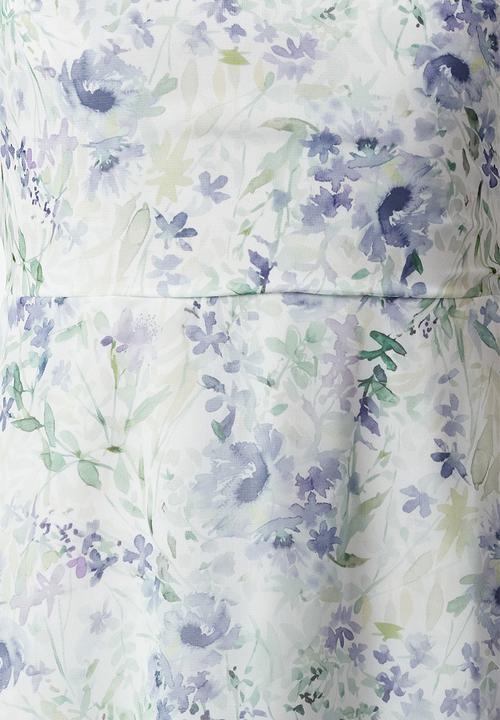 Trendyol - Floral Ruffled Mini Dress - Purple