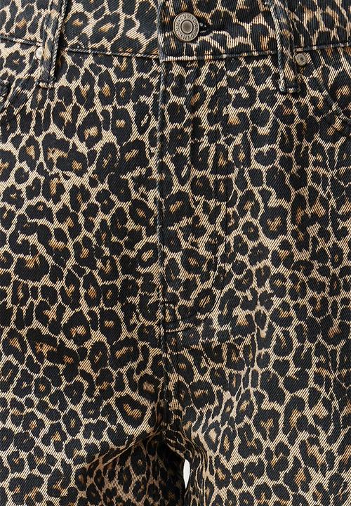 Trendyol - Leopard Print Brown Shorts & Bermuda - Brown