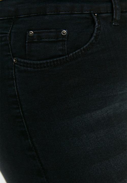 Trendyol - Plus Skinny Denim Jeans - Black