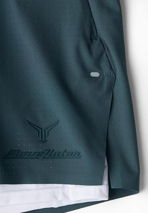 H&M - Double-layered sports shorts in drymove™ - Turquoise