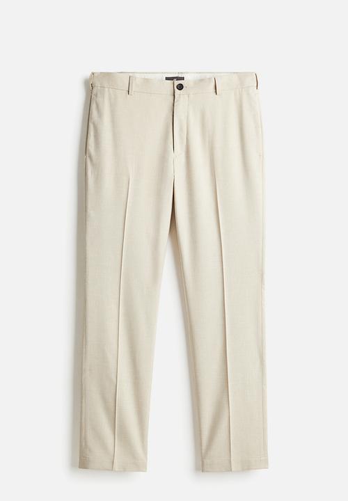 H&M - Regular fit suit trousers - light beige
