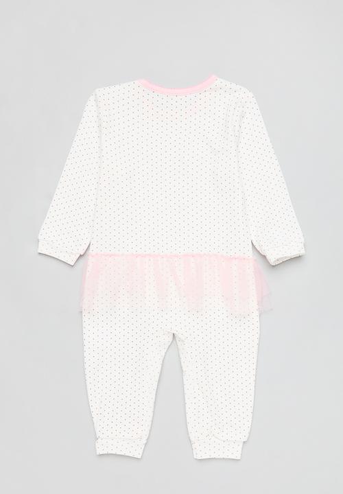 Pop Candy - Pollka dot romper - pink & white