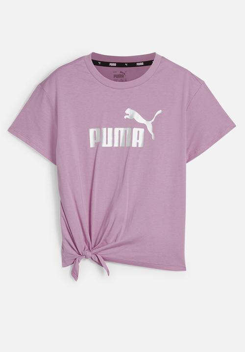 PUMA - Ess+ Logo Knotted Tee G - Mauved Out