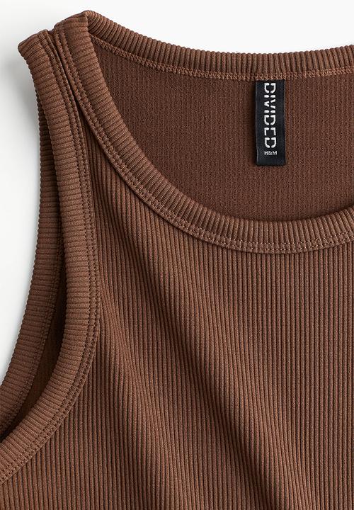 H&M - Ribbed vest top - brown