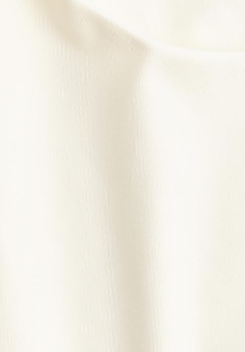 H&M - Cropped microfibre vest top - cream
