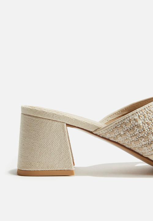 H&M - Textured mules - light beige