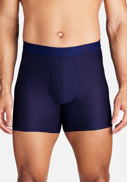 Under Armour - M UA Perf Tech Mesh 6in Regular - Multi Blue & Grey