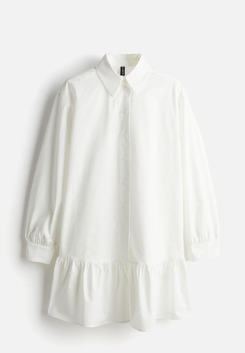 H&M - Poplin shirt dress - cream