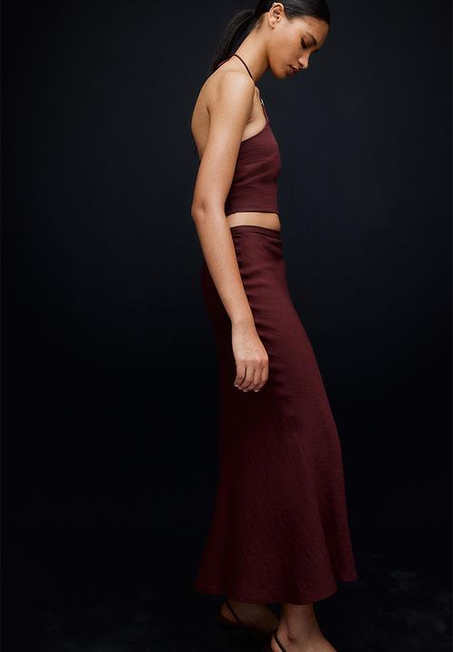H&M - Flared skirt - rust brown