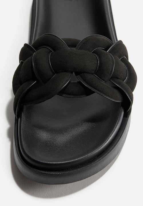 H&M - Intertwined-strap sandals - black