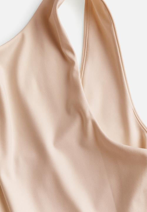 H&M - Low-back thong body - light beige