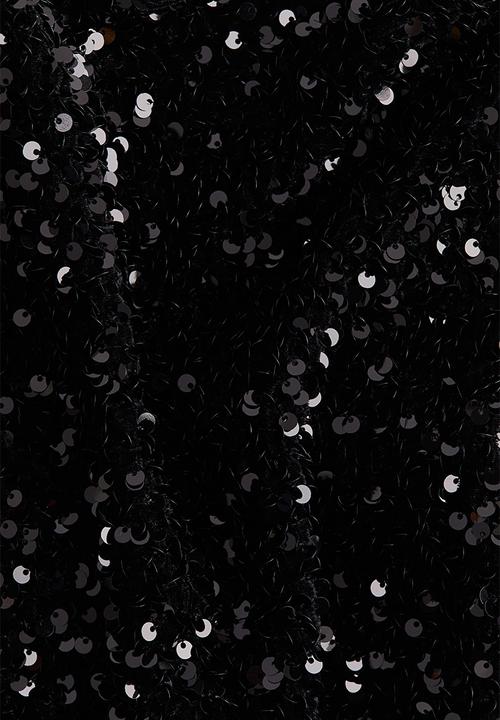H&M - Sequined bandeau top - Black