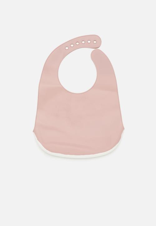 Pop Candy - Silicone bib-pink & white
