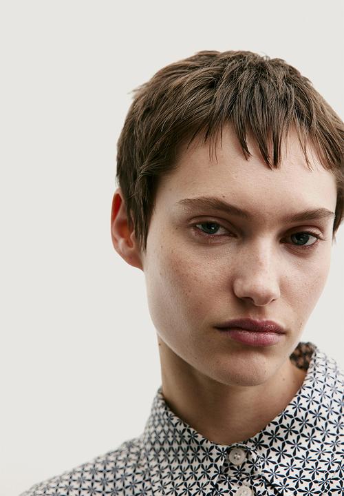 H&M - Shirt - dark grey/patterned