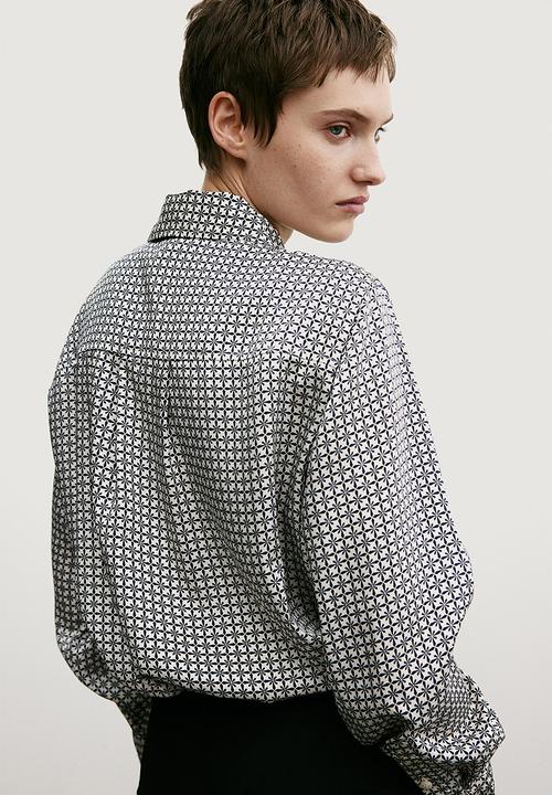H&M - Shirt - dark grey/patterned