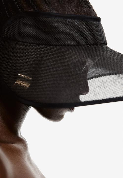 H&M - Straw sun visor - black
