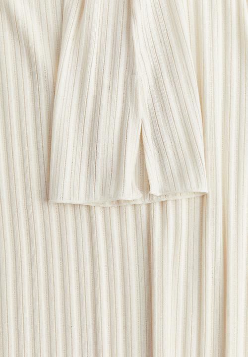 H&M - Rib-knit dress - white