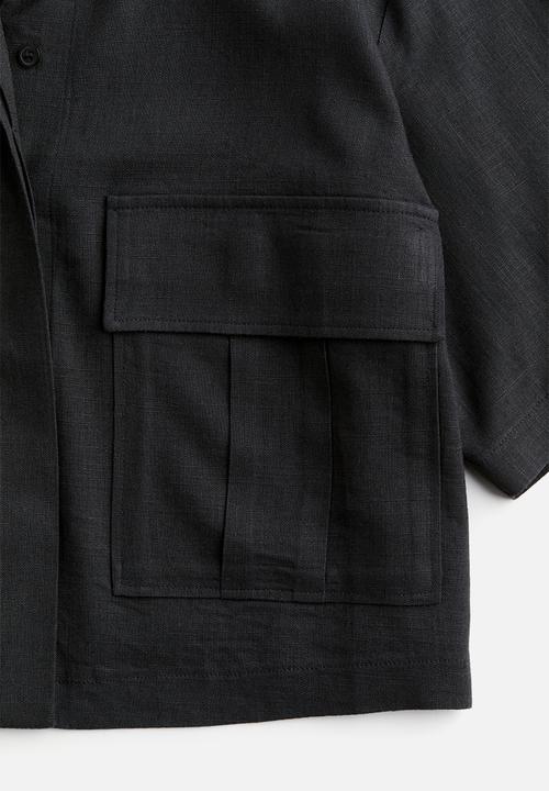H&M - Cargo shirt - dark grey