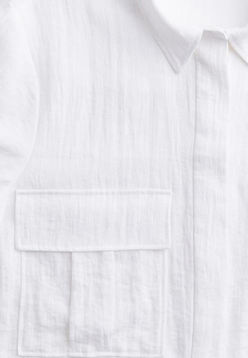 H&M - Cargo shirt - white