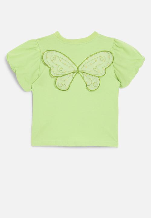 Pop Candy - Puff sleeve tee - green